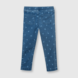 Jegging de bebé niña elasticado azul (3 a 36 meses)