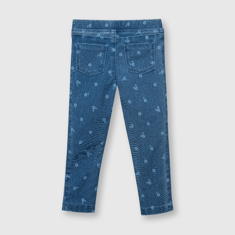 Jegging de bebé niña elasticado azul (3 a 36 meses)