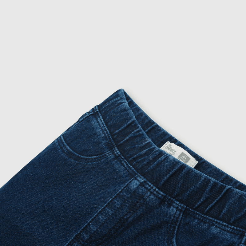 Jegging de bebé niño elasticada azul (3 a 36 meses)