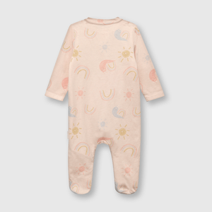 Osito de bebé niña arcoiris rosado (0 a 9 meses)