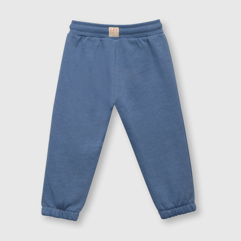 Pantalón de bebé niña de buzo con elastico celeste (3 a 36 meses)