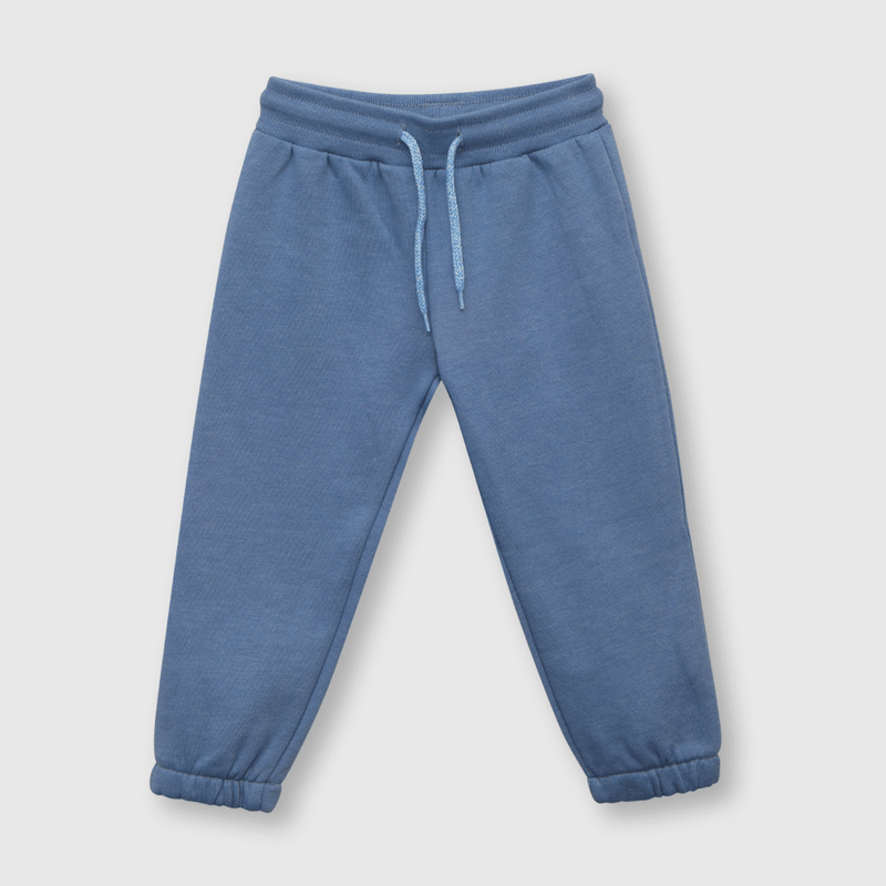 Pantalón de bebé niña de buzo con elastico celeste (3 a 36 meses)