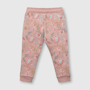 Pantalón de bebe niña flores rosado (3 a 36 meses)
