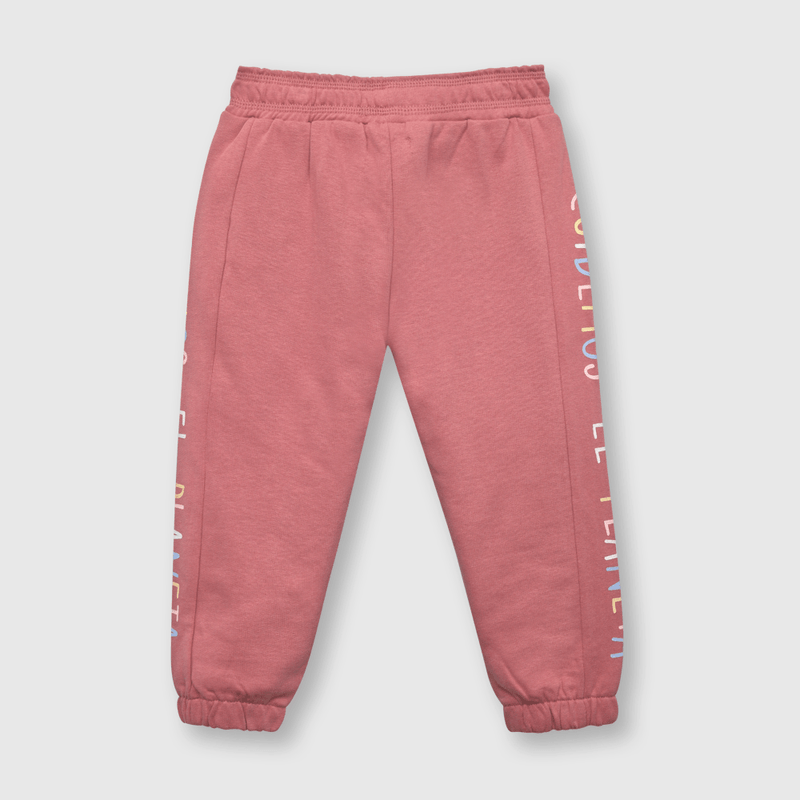 Pantalón de bebé niña reciclado rosado (3 a 36 meses)