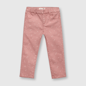 Pantalón de bebé niña romantico rosado (3 a 36 meses)