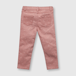 Pantalón de bebé niña romantico rosado (3 a 36 meses)