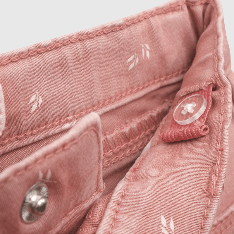 Pantalón de bebé niña romantico rosado (3 a 36 meses)