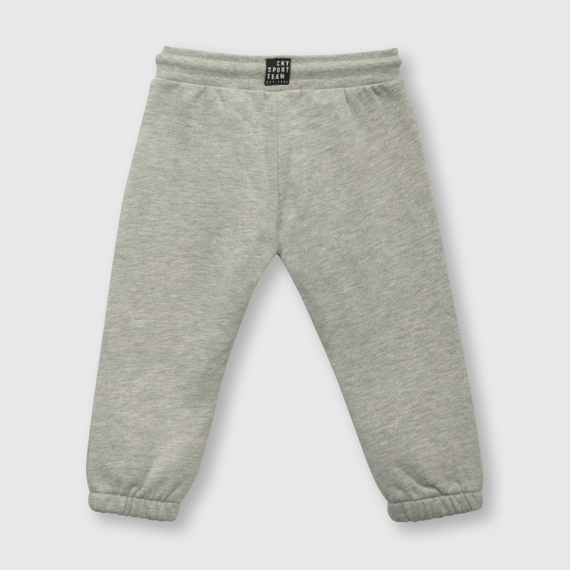 Pantalón de bebé niño buzo con elastico gris (3 a 36 meses)