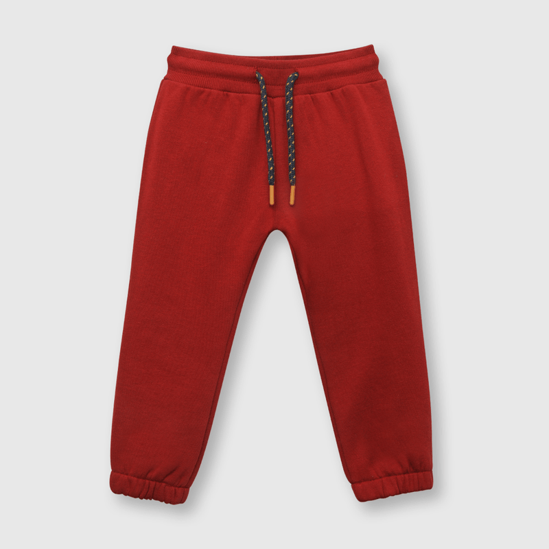 Pantalón de bebé niño buzo con elastico rojo (3 a 36 meses)