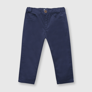 Pantalón de bebé niño clasico twill azul (3 a 36 meses)