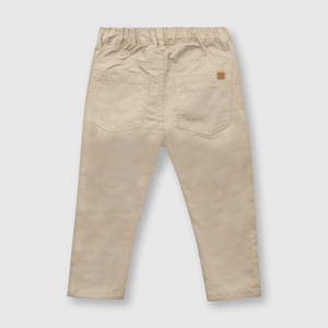 Pantalón de bebé niño clasico twill cafe (3 a 36 meses)