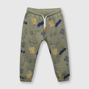 Pantalón de bebé niño skate verde (3 a 36 meses)