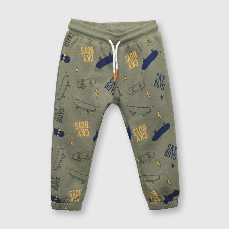 Pantalón de bebé niño skate verde (3 a 36 meses)
