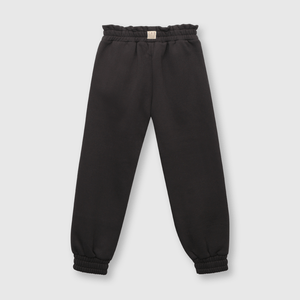 Pantalón de niña cintura recogida gris (2 a 12 años)