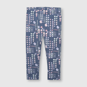Pata de bebé niña estampada azul (3 a 36 meses)