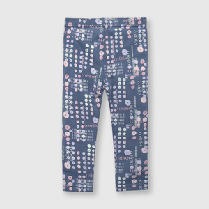 Pata de bebé niña estampada azul (3 a 36 meses)