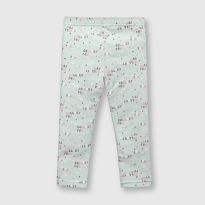 Pata de bebé niña estampada verde (3 a 36 meses)