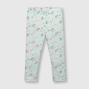 Pata de bebé niña estampada verde (3 a 36 meses)