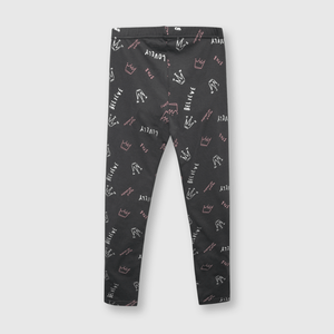 Pata de niña estampada gris (2 a 12 años)