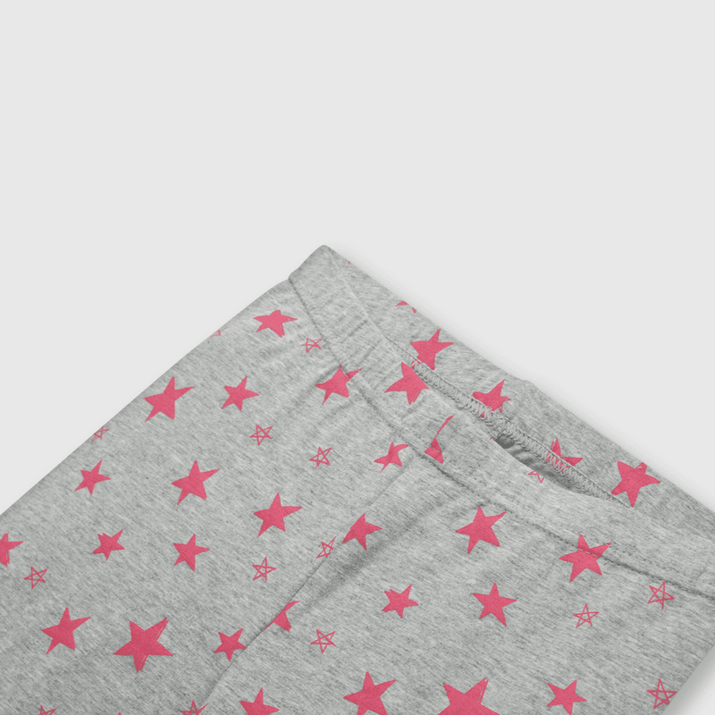Pata de niña estampada gris (2 a 12 años)