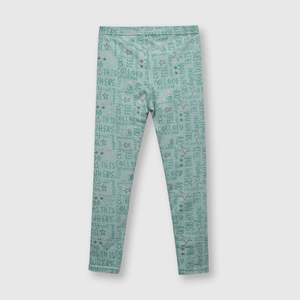 Pata de niña estampada verde (2 a 12 años)