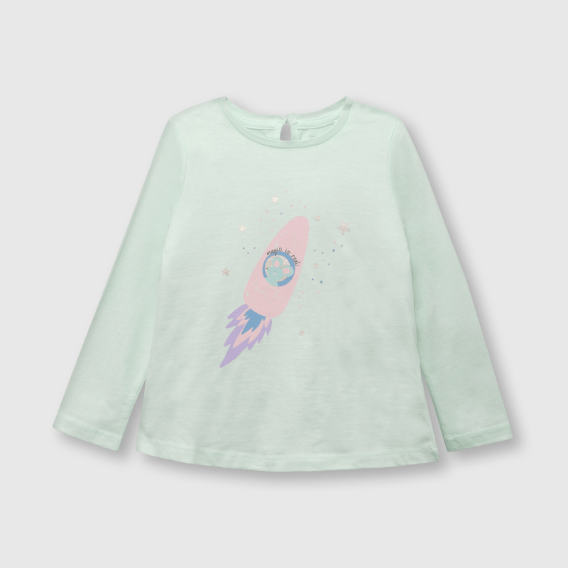 Polera de bebé niña cohete calipso (3 a 36 meses)