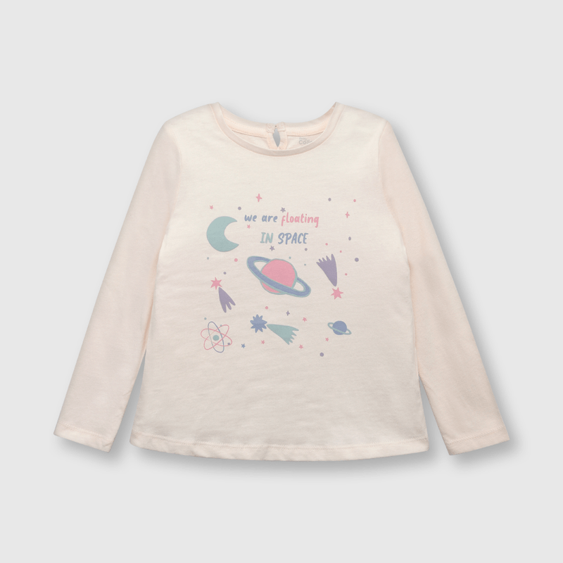 Polera de bebé niña planeta rosado (3 a 36 meses)