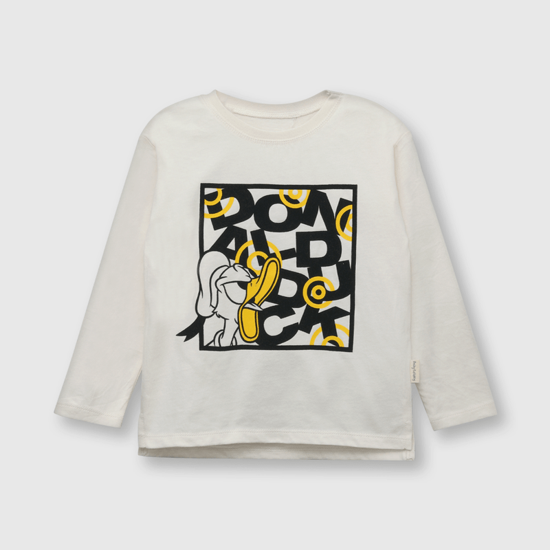 Polera de bebé niño Donald blanco (3 a 36 meses)