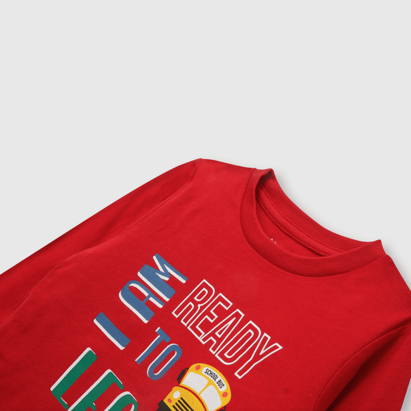 Polera de bebé niño ludica rojo (3 a 36 meses)