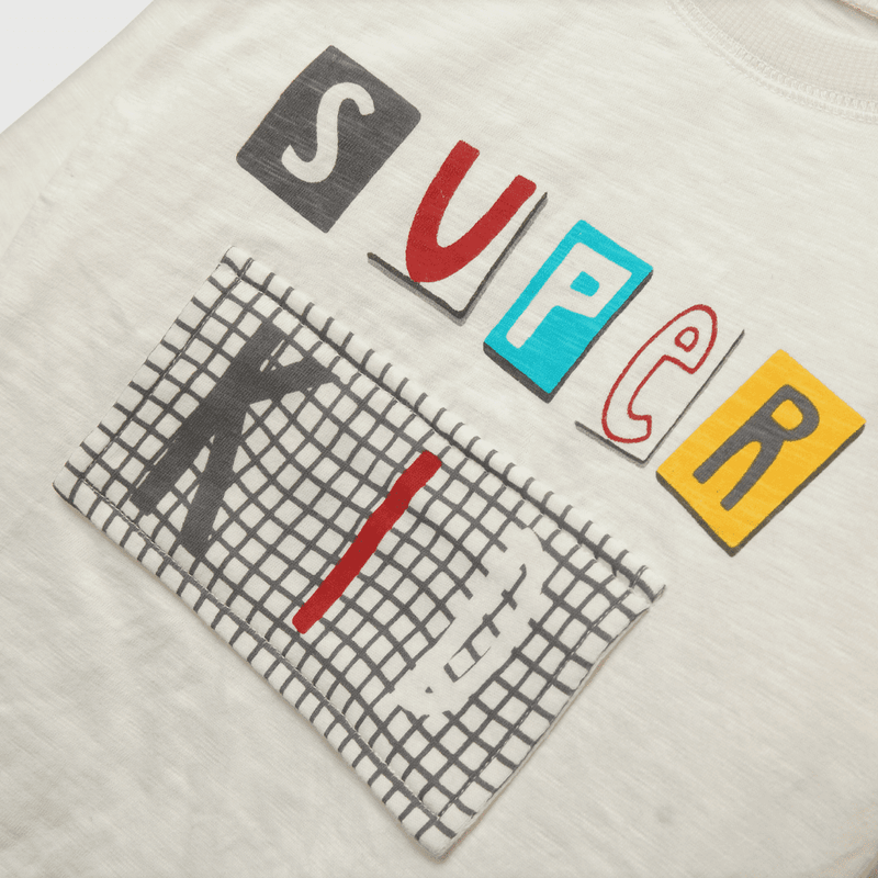 Polera de bebé niño super kid blanco (3 a 36 meses)