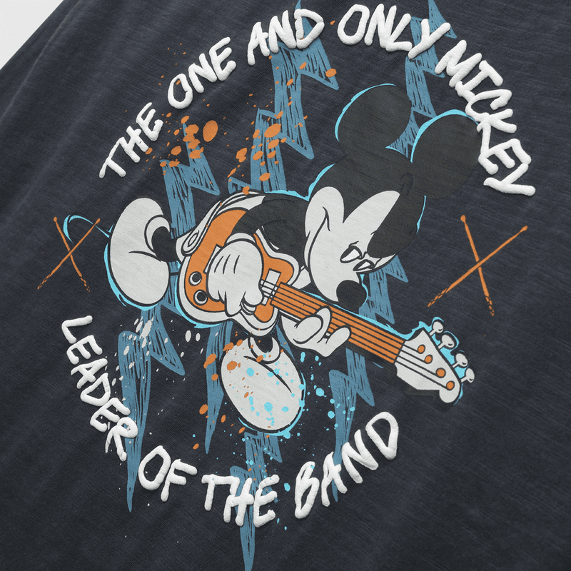 Polera de niño Mickey rock gris (2 a 12 años)
