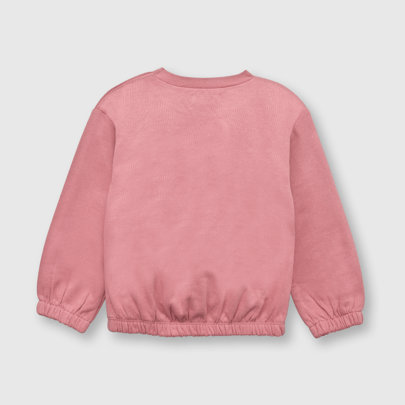 Polerón de bebé niña reciclado rosado (3 a 36 meses)