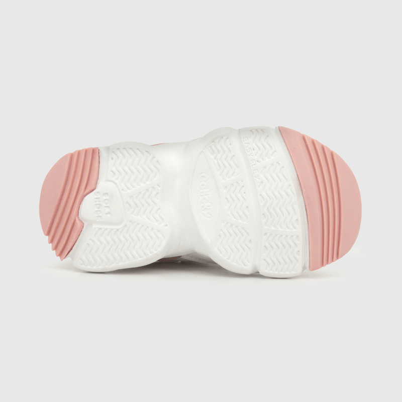 Zapatilla para niña niña 2 velcros chunky blanca (21 a 27)