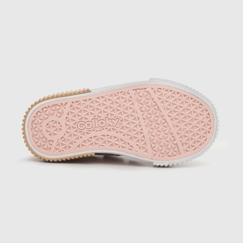 Zapatilla para niña niña 2 velcros glitter rosada (21 a 27)