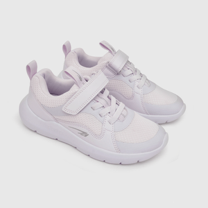 Zapatilla para niña niña velcro elástico básica morada (28 a 38)