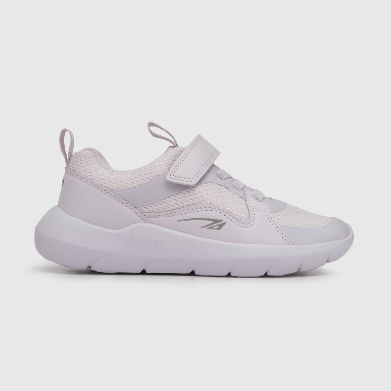Zapatilla para niña niña velcro elástico básica morada (28 a 38)