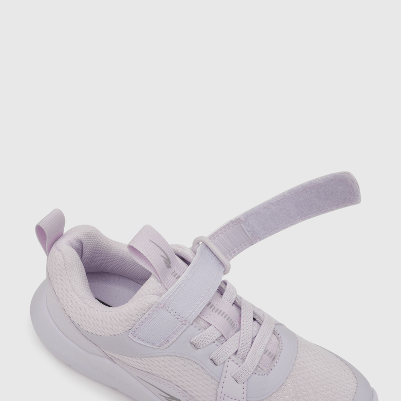 Zapatilla para niña niña velcro elástico básica morada (28 a 38)