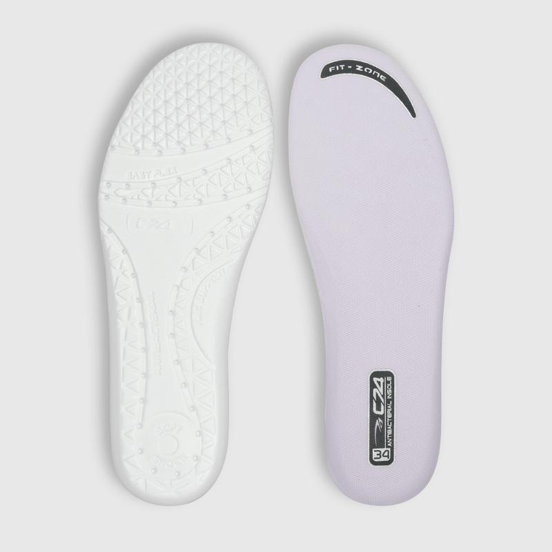 Zapatilla para niña niña velcro elástico básica morada (28 a 38)