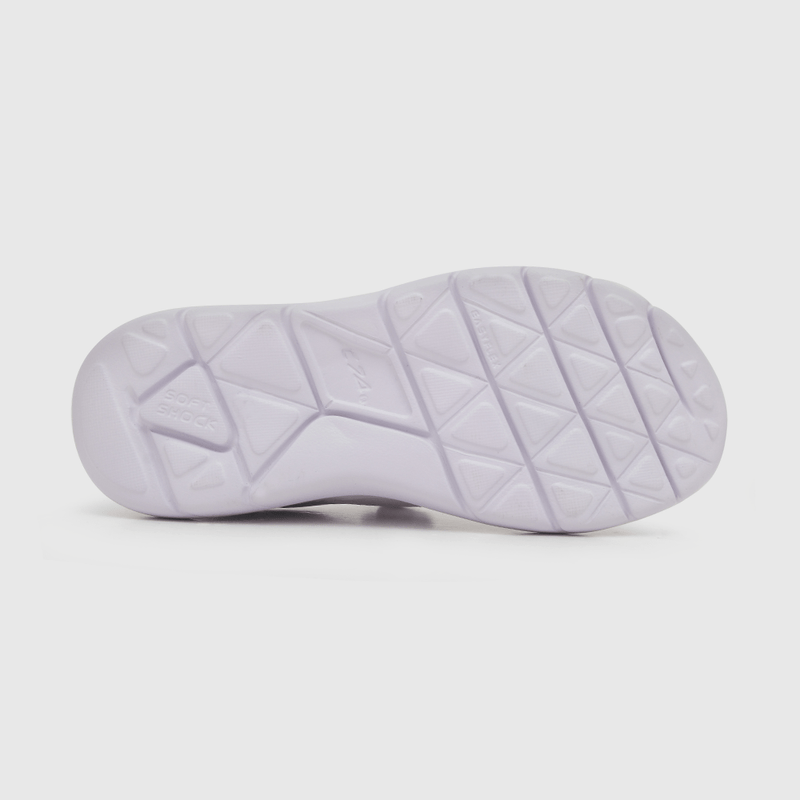 Zapatilla para niña niña velcro elástico básica morada (28 a 38)
