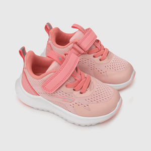 Zapatilla para niña niña velcro elástico reciclada rosada (21 a 27)