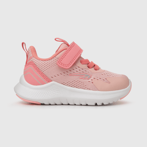Zapatilla para niña niña velcro elástico reciclada rosada (21 a 27)