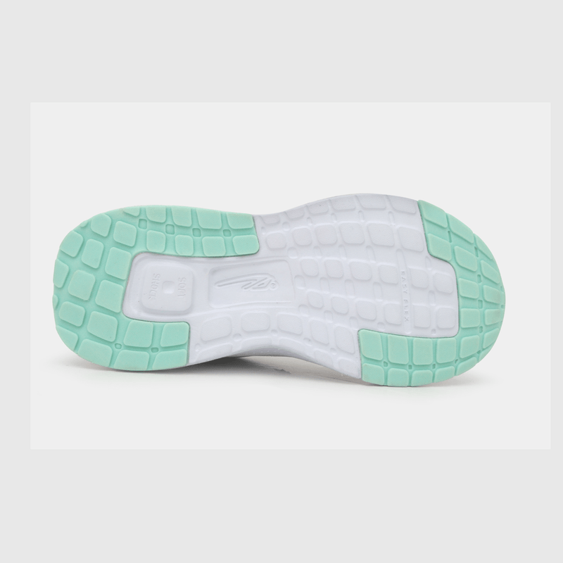 Zapatilla para niña niña velcro elástico tecnológica blanca (28 a 38)