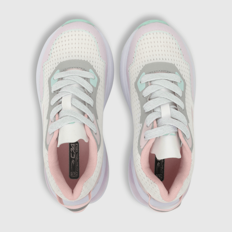Zapatilla para niña niña velcro elástico tecnológica blanca (28 a 38)
