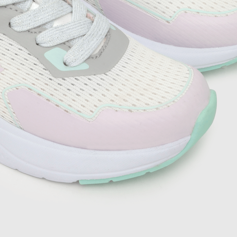 Zapatilla para niña niña velcro elástico tecnológica blanca (28 a 38)
