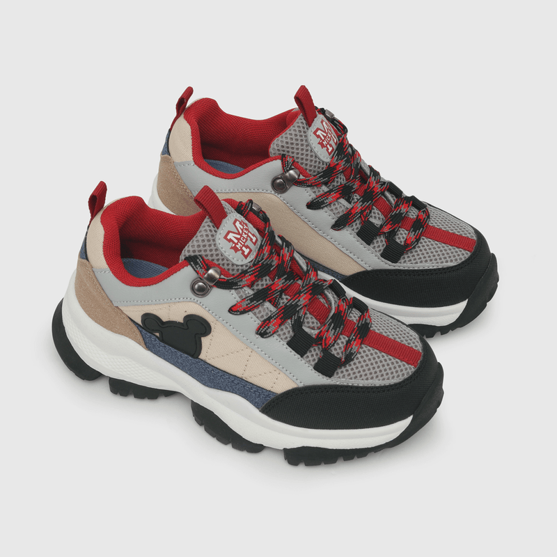 Zapatilla para niño aproach prepi mickey gris (28 a 38)