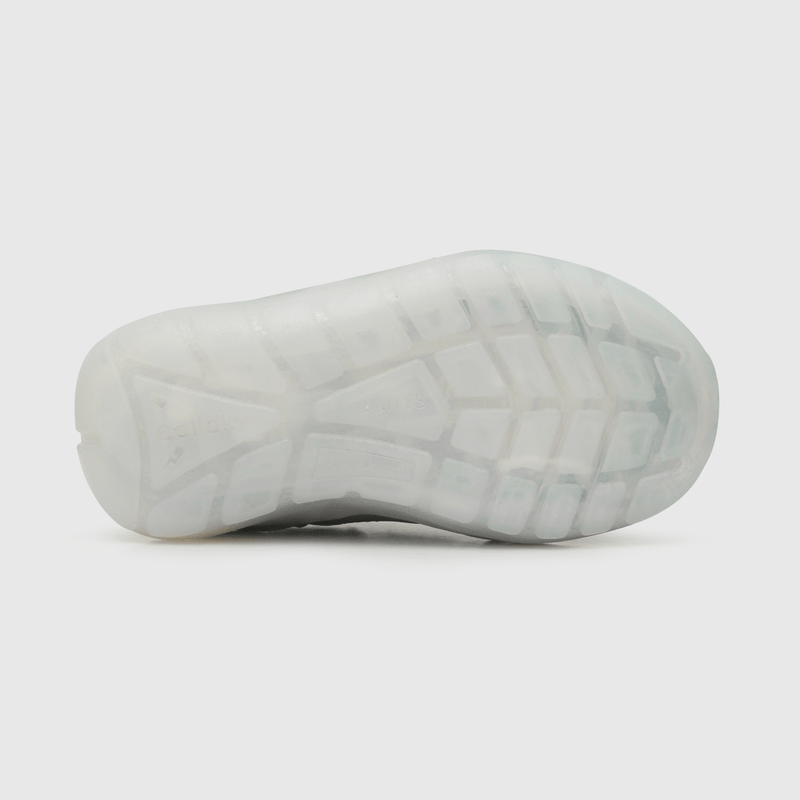 Zapatilla para niño de niño luces velcro caña baja gris (21 a 27)