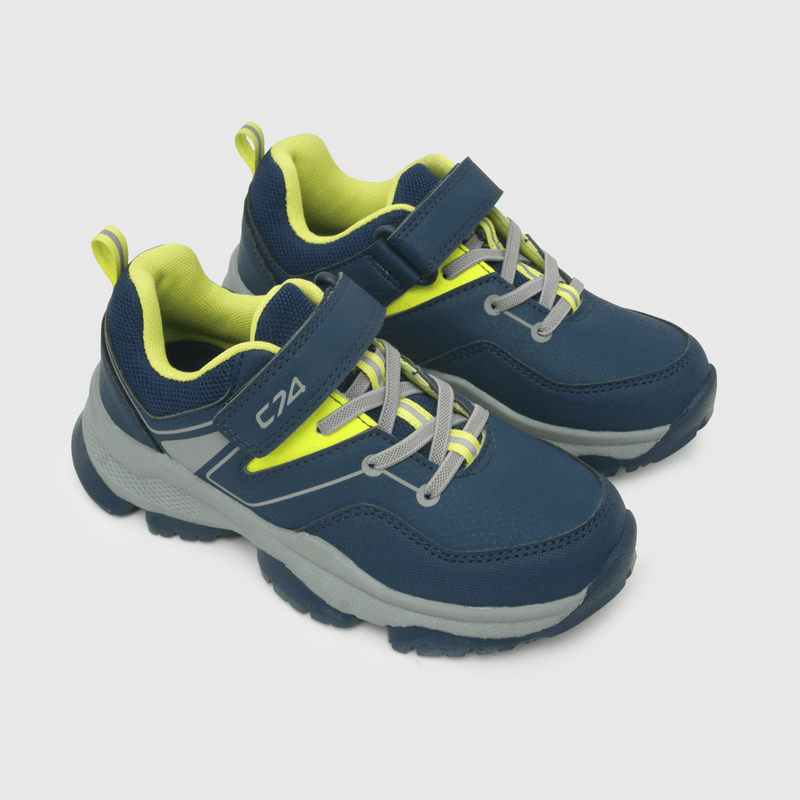 Zapatilla para niño de niño, velcro elástico, print lateral. azul (28 a 38)