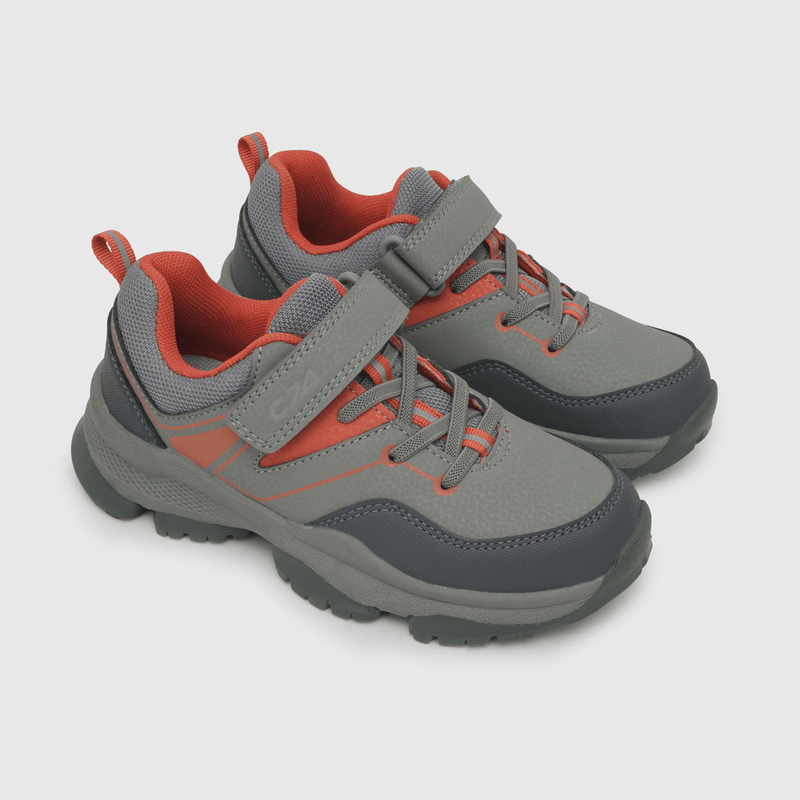 Zapatilla para niño de niño, velcro elástico, print lateral. gris (28 a 38)