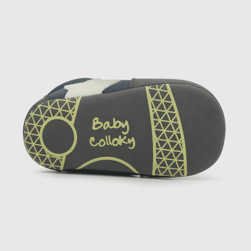 Zapatilla para niño estrella cordones azul (14 a 18)