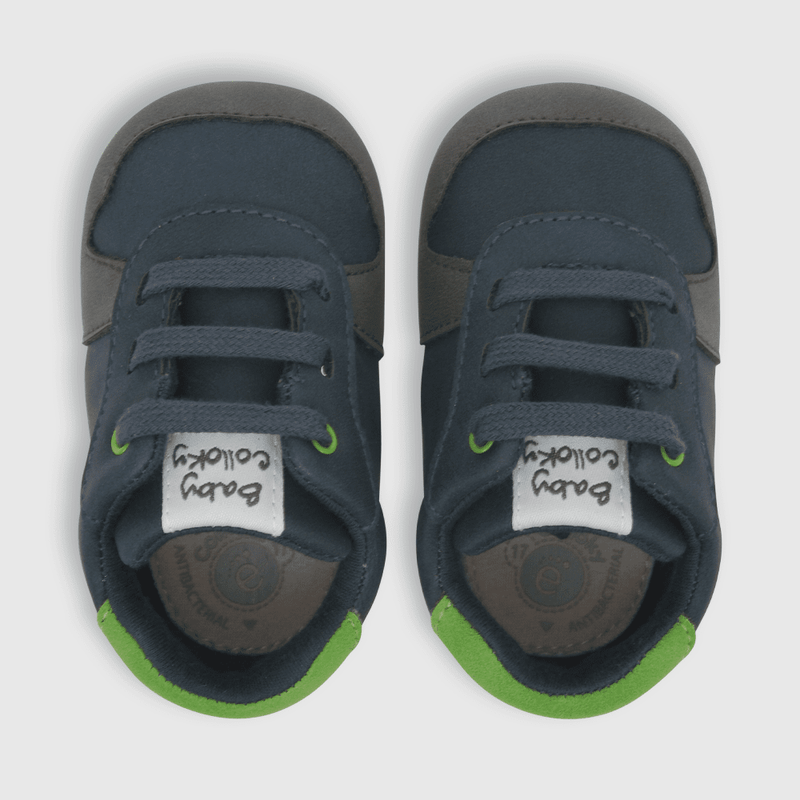 Zapatilla para niño estrella cordones azul (14 a 18)